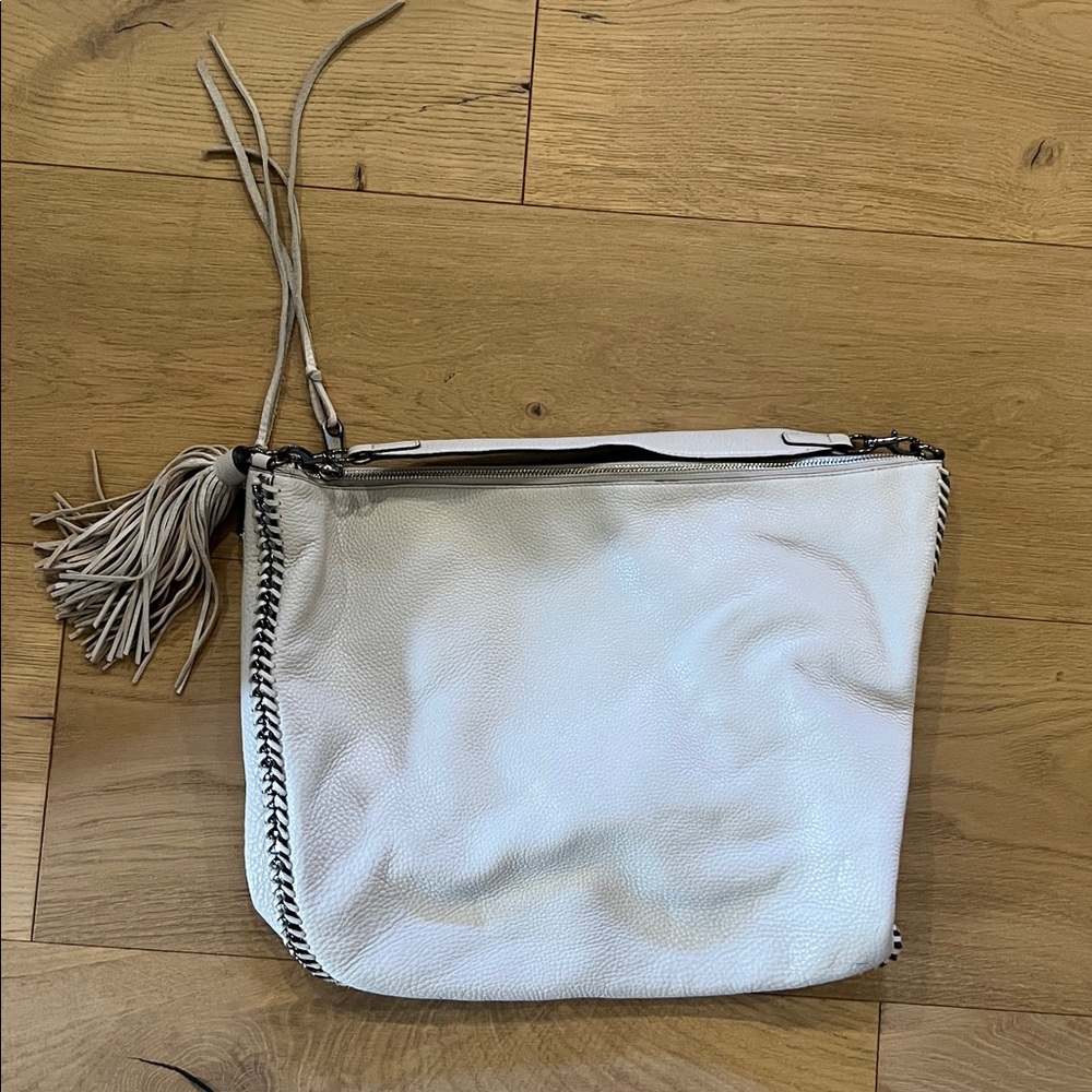 Rebecca Minkoff Gray Leather Hobo Shoulder Bag - Picture 3 of 7